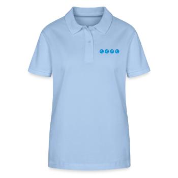 skispringer - Stanley/Stella Frauen Bio-Poloshirt ELLISER - sky Blue - Vorne - Luana (180cm)