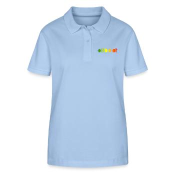 Offbeat, Reggae music - Stanley/Stella Women’s Organic Polo Shirt ELLISER - sky blue - Front - Luana (180cm)
