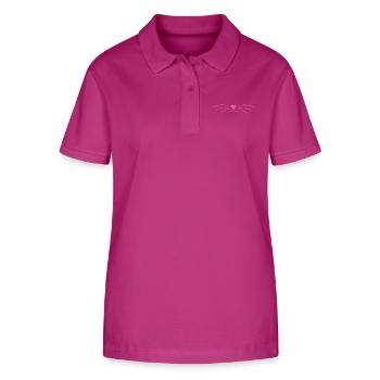 Cute Pink Cat Face Mask - Stanley/Stella Women’s Organic Polo Shirt ELLISER - orchid Flower - Front - Luana (180cm)