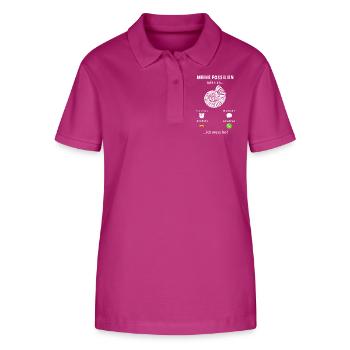 Meine Fossilien rufen an - ich muss los - Spruch - Stanley/Stella Frauen Bio-Poloshirt ELLISER - Orchidee - Vorne - Luana (180cm)
