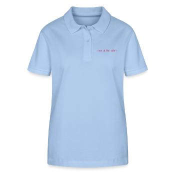 out of the office 3 - Stanley/Stella Women’s Organic Polo Shirt ELLISER - sky blue - Front - Luana (180cm)
