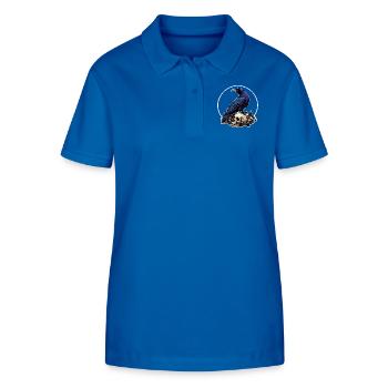Big Raven Sitting on Sculls - Stanley/Stella Women’s Organic Polo Shirt ELLISER - royal blue - Front - Anna (173cm)