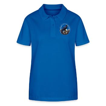 Big Raven Sitting on Sculls - Stanley/Stella Women’s Organic Polo Shirt ELLISER - royal blue - Front - Anna (173cm)