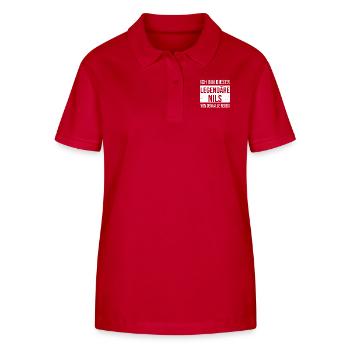 I'm this legendary for Nils - Stanley/Stella Women’s Organic Polo Shirt ELLISER - red - Front - Luana (180cm)