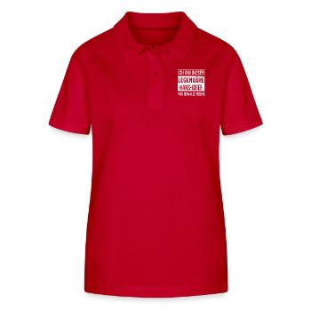 I'm this legendary for Hans-Josef - Stanley/Stella Women’s Organic Polo Shirt ELLISER - red - Front - Luana (180cm)