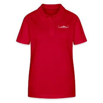 Herzschlag Skyline USA Portland - Stanley/Stella Frauen Bio-Poloshirt ELLISER - Rot - Vorne - Luana (180cm)
