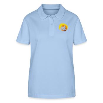 Ferme agricole agricole des années 70 Vintage - Polo bio ELLISER Stanley/Stella Femme - bleu ciel - Devant - Luana (180cm)