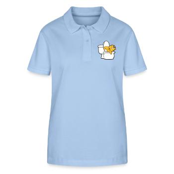 Fish - Stanley/Stella Frauen Bio-Poloshirt ELLISER - sky Blue - Vorne - Luana (180cm)