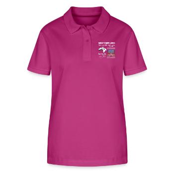 My free time: 100% gaming - Stanley/Stella Women’s Organic Polo Shirt ELLISER - orchid Flower - Front - Luana (180cm)