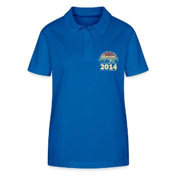 Großartig seit 2014 - Stanley/Stella Frauen Bio-Poloshirt ELLISER - Königsblau - Vorne - Anna (173cm)