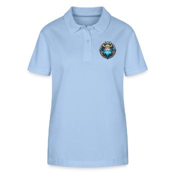Viking Odin Thor Valhalla - Stanley/Stella Women’s Organic Polo Shirt ELLISER - sky blue - Front - Luana (180cm)