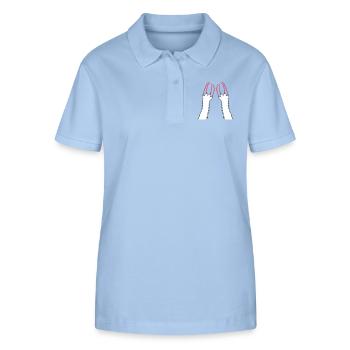 Cats, Claws, Paws, Paws, Claws, Scratches, Stripes - Stanley/Stella Women’s Organic Polo Shirt ELLISER - sky blue - Front - Luana (180cm)
