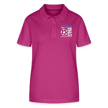Rostocker Geburtstag 1945 Fußball Geschenk - Stanley/Stella Frauen Bio-Poloshirt ELLISER - Orchidee - Vorne - Luana (180cm)