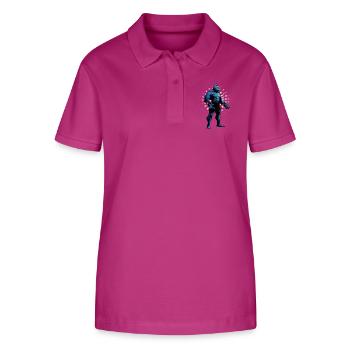 Culturisme - Polo bio ELLISER Stanley/Stella Femme - mauve orchidée - Devant - Luana (180cm)