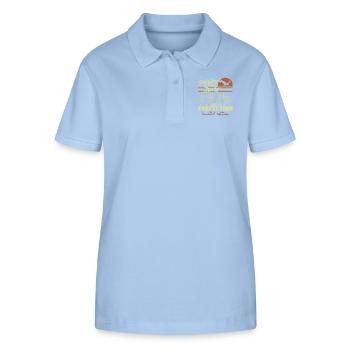 Geboren im Juni 1975, Juni 1975, geboren im Juni 1975 Juni 1975 - Stanley/Stella Frauen Bio-Poloshirt ELLISER - sky Blue - Vorne - Luana (180cm)