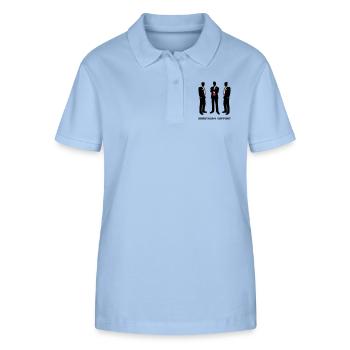 Bräutigam-support - Stanley/Stella Frauen Bio-Poloshirt ELLISER - sky Blue - Vorne - Luana (180cm)