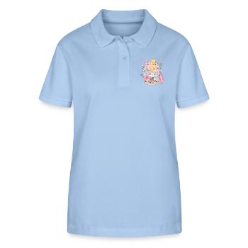 My Happy Pills - Stanley/Stella Women’s Organic Polo Shirt ELLISER - sky blue - Front - Luana (180cm)