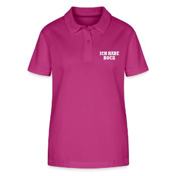 Ich habe bock - Stanley/Stella Frauen Bio-Poloshirt ELLISER - Orchidee - Vorne - Luana (180cm)