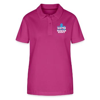 WATER IS A HUMAN RIGHT STATEMENT - Stanley/Stella Women’s Organic Polo Shirt ELLISER - orchid Flower - Front - Luana (180cm)