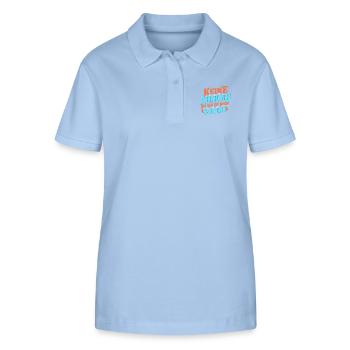 Keine Ahnung das war die andere Schicht Geschenk - Stanley/Stella Frauen Bio-Poloshirt ELLISER - sky Blue - Vorne - Luana (180cm)