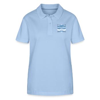 Hausmeister - Stanley/Stella Frauen Bio-Poloshirt ELLISER - sky Blue - Vorne - Luana (180cm)