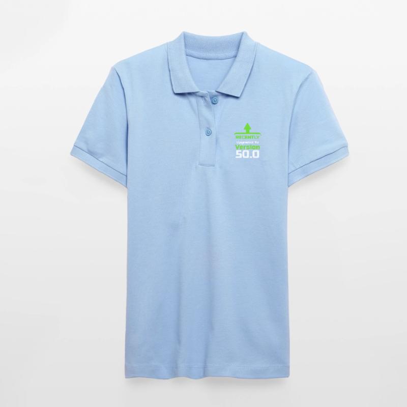 Kürzlich aktualisiert auf Version 50.0, Computerprogrammierer, Computer Nerd, Computer Geek Stanley/Stella Frauen Bio-Poloshirt ELLISER