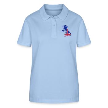 Great Britain - Stanley/Stella Women’s Organic Polo Shirt ELLISER - sky blue - Front - Luana (180cm)