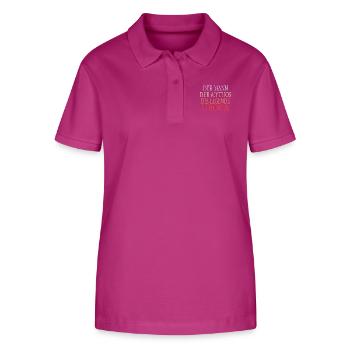 Uropa legende - Stanley/Stella Frauen Bio-Poloshirt ELLISER - Orchidee - Vorne - Luana (180cm)