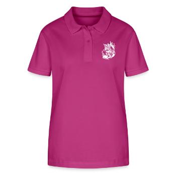 Style de tatouage assez mignon Renard dans la forêt - Polo bio ELLISER Stanley/Stella Femme - mauve orchidée - Devant - Luana (180cm)