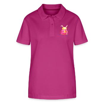 Gute Laune Hase - Stanley/Stella Frauen Bio-Poloshirt ELLISER - Orchidee - Vorne - Luana (180cm)