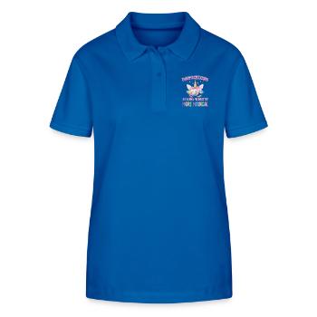 Pharmacisticorn like a normal Pharmacist gifts - Stanley/Stella Women’s Organic Polo Shirt ELLISER - royal blue - Front - Anna (173cm)