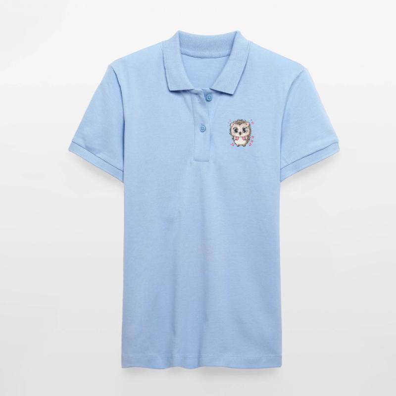 Igel mit Herzen Stanley/Stella Frauen Bio-Poloshirt ELLISER