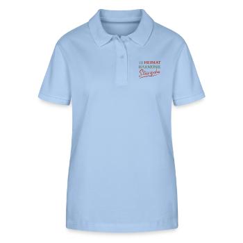 Accordion Home Styrian Music - Stanley/Stella Women’s Organic Polo Shirt ELLISER - sky blue - Front - Luana (180cm)