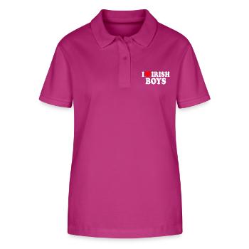 I love irish boys - Stanley/Stella Women’s Organic Polo Shirt ELLISER - orchid Flower - Front - Luana (180cm)