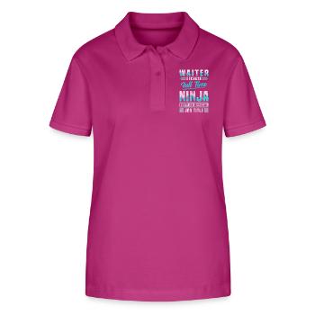 Kellnerin Fachkraft Trinkgeld Bedienung - Stanley/Stella Frauen Bio-Poloshirt ELLISER - Orchidee - Vorne - Luana (180cm)