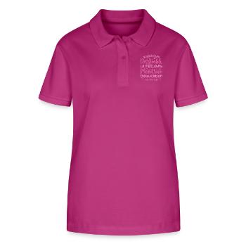 Der beste Reitlehrer der Welt - Stanley/Stella Frauen Bio-Poloshirt ELLISER - Orchidee - Vorne - Luana (180cm)