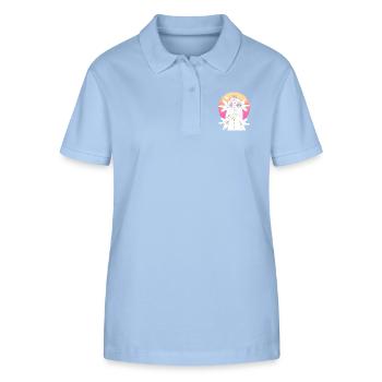 Censolys - Polo bio ELLISER Stanley/Stella Femme - bleu ciel - Devant - Luana (180cm)