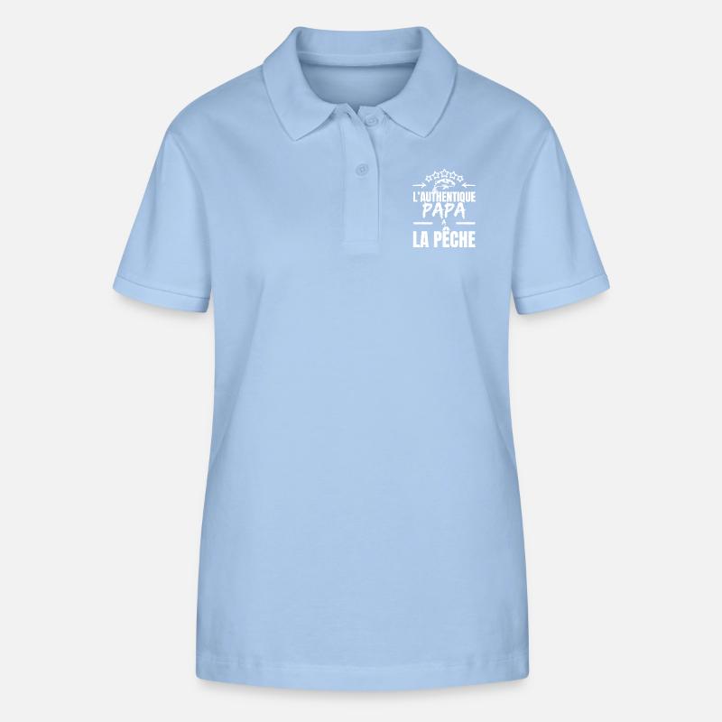 THE AUTHENTIC DAD - Stanley/Stella Women’s Organic Polo Shirt ELLISER - sky blue