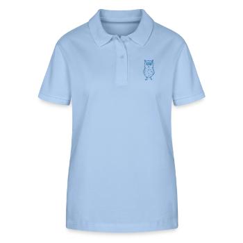 Owl max blue - Stanley/Stella Women’s Organic Polo Shirt ELLISER - sky blue - Front - Luana (180cm)
