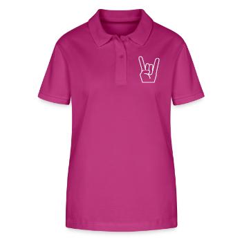 Pommesgabel - Stanley/Stella Frauen Bio-Poloshirt ELLISER - Orchidee - Vorne - Luana (180cm)