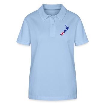 New Zealand - Stanley/Stella Women’s Organic Polo Shirt ELLISER - sky blue - Front - Luana (180cm)