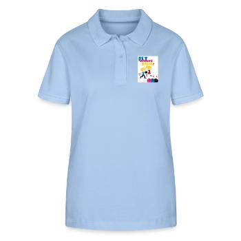 Fly yourself into balls. Play bowling. - Stanley/Stella Women’s Organic Polo Shirt ELLISER - sky blue - Front - Luana (180cm)