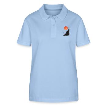 Perfect gift for endurance athletes - Stanley/Stella Women’s Organic Polo Shirt ELLISER - sky blue - Front - Luana (180cm)