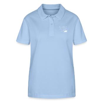 The Horse Beneath You - Stanley/Stella Frauen Bio-Poloshirt ELLISER - sky Blue - Vorne - Luana (180cm)