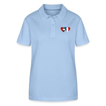 Vereinigte Arabische Emirate Frankreich Flagge - Stanley/Stella Frauen Bio-Poloshirt ELLISER - sky Blue - Vorne - Luana (180cm)
