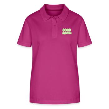 Bon Karma vert clair - Polo bio ELLISER Stanley/Stella Femme - mauve orchidée - Devant - Luana (180cm)