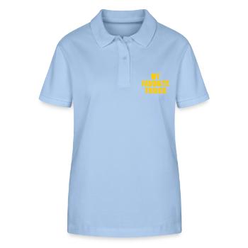 my favorite things - Stanley/Stella Frauen Bio-Poloshirt ELLISER - sky Blue - Vorne - Luana (180cm)
