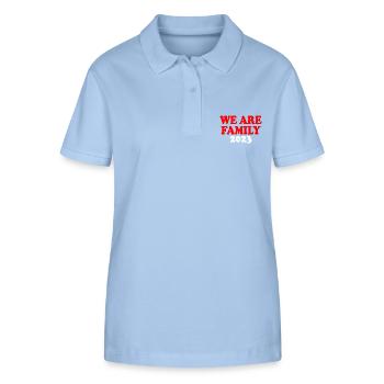 We are family - Polo bio ELLISER Stanley/Stella Femme - bleu ciel - Devant - Luana (180cm)