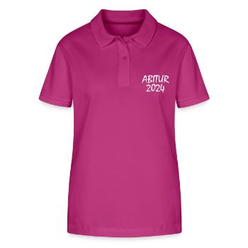 Abitur 2024 - Stanley/Stella Frauen Bio-Poloshirt ELLISER - Orchidee - Vorne - Luana (180cm)