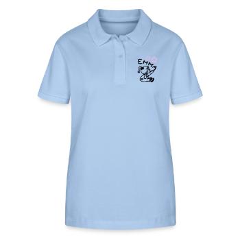 naam emma © - Stanley/Stella Women’s Organic Polo Shirt ELLISER - sky blue - Front - Luana (180cm)